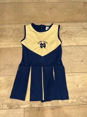 VTG Notre Dame Girls Toddler Size 8 Cheerleader Top USA Made College NCAA